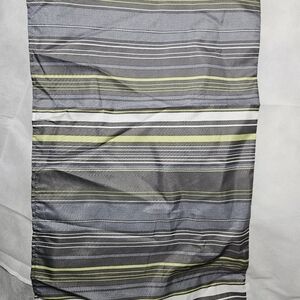 Queen Bedskirt Fairfield Square Collection Elan Striped Gray & Yellow